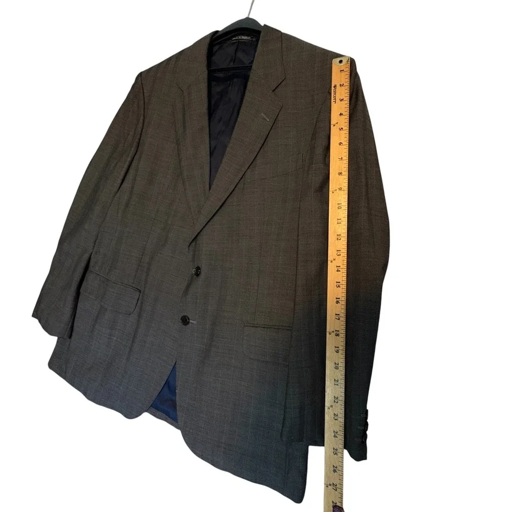 Austin Reed‎ Blazer Men Grey Glen Plaid Two Button Sport Coat England Unsized